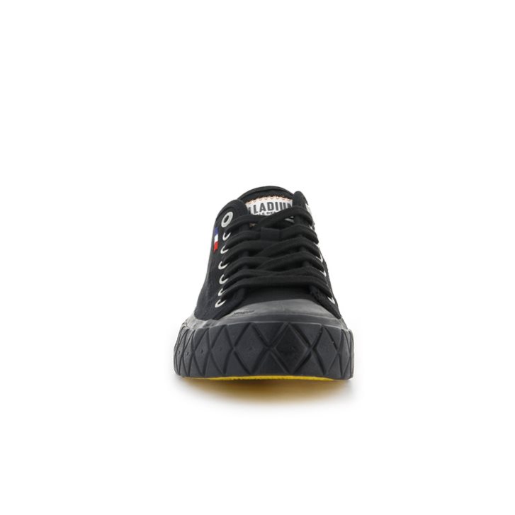 Baskets Palladium Palla Ace Tela Low Tops Homme Noir | FR LVU076E